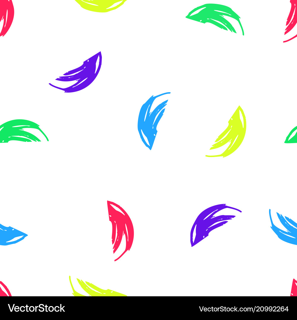 Dry brushes seamless pattern minimalistic Dry brushes seamless pattern minimalistic Vector Image
