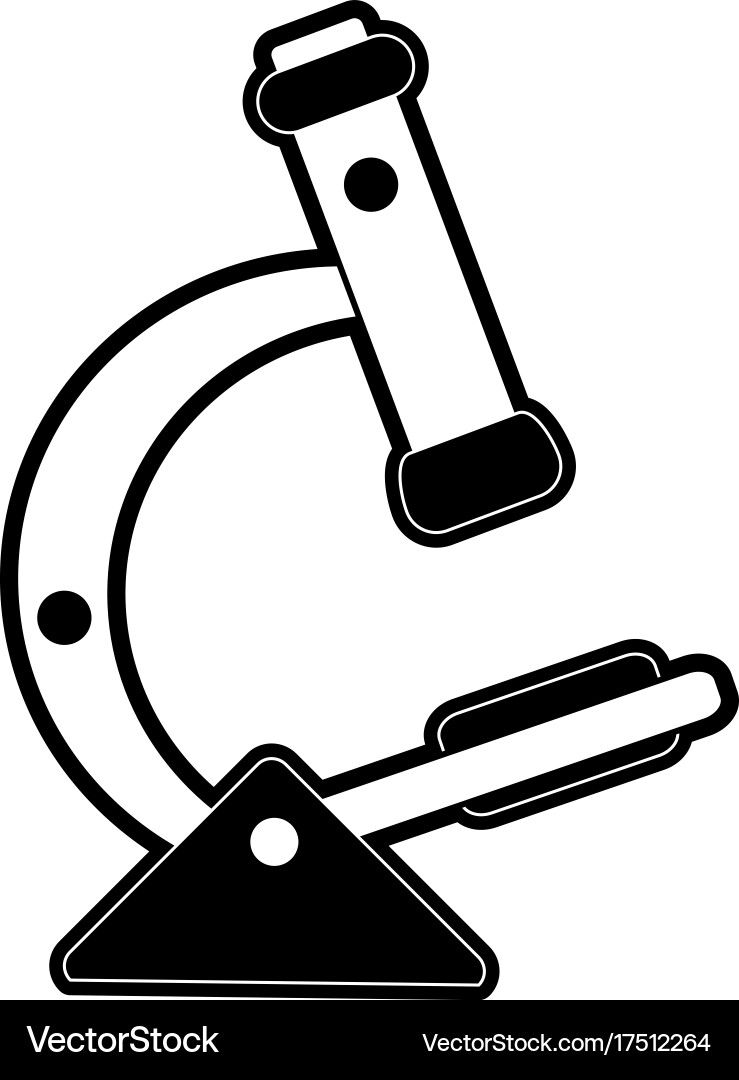 Microscope science icon image vector image