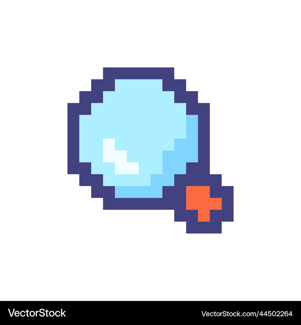 On-site search pixelated rgb color ui icon On-site search pixelated rgb color ui icon vector image
