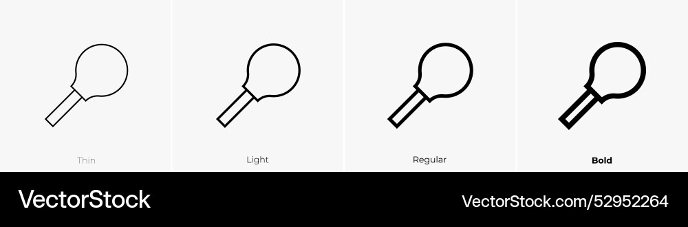 Pear enema icon thin light regular and bold style Pear enema icon thin light regular and bold style vector image