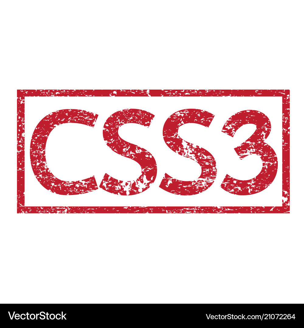Stamp text css3 Stamp text css3 vector image
