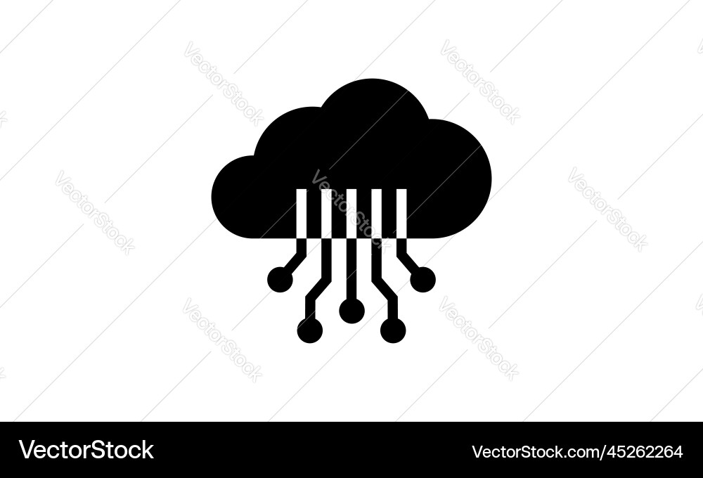 Technology digital system data analytic Technology digital system data analytic vector image