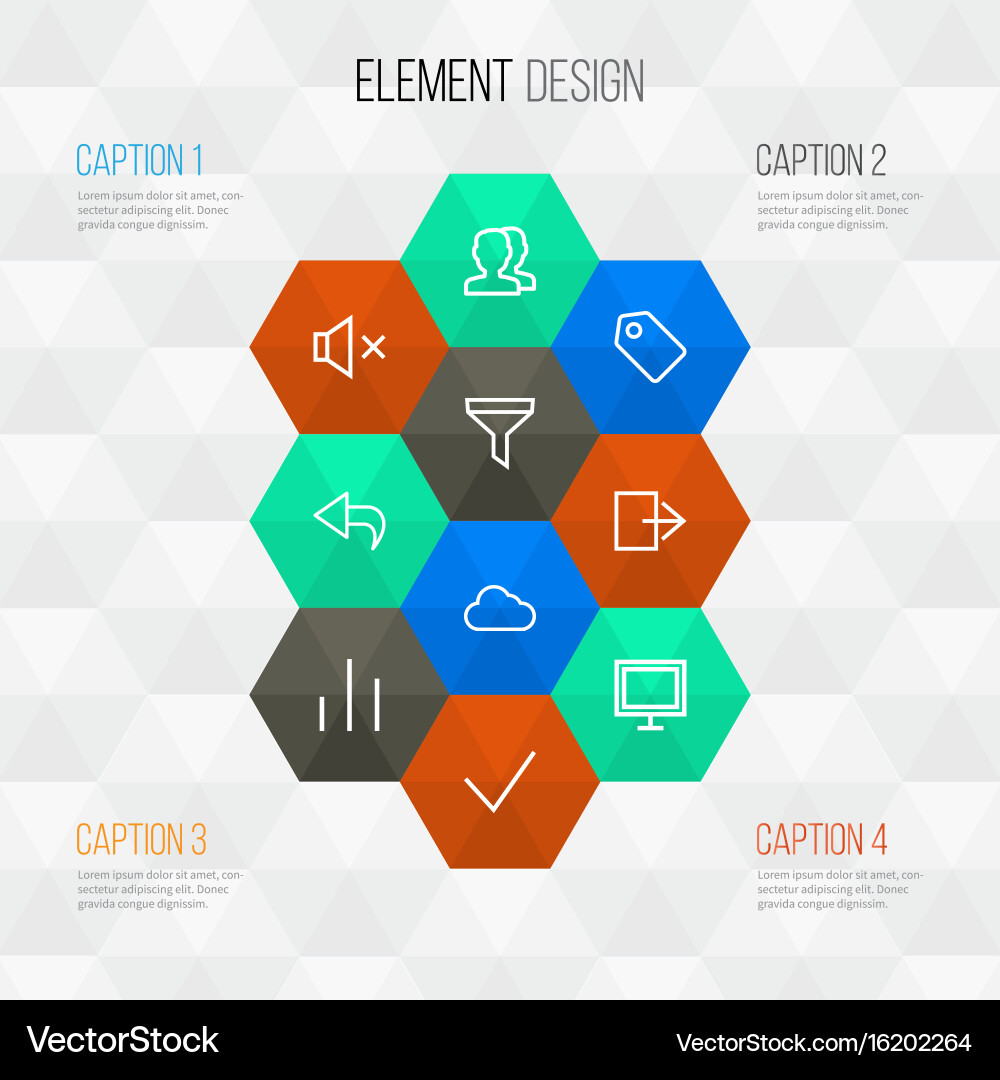 User outline icons set collection of cloud chart vector image