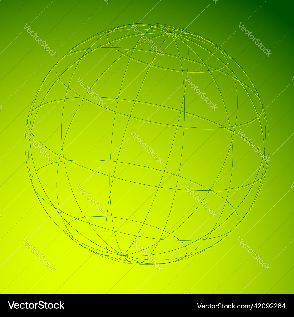 Wireframe grid mesh sphere globe ball Wireframe grid mesh sphere globe ball Vector Image