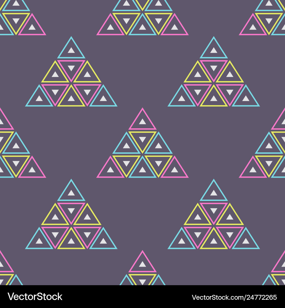 Abstract seamless pattern triangles Vector Image