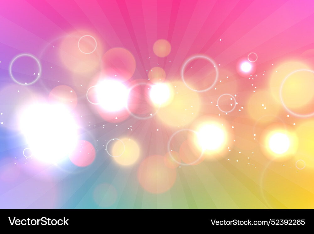 Bokeh effect gradient background vector image