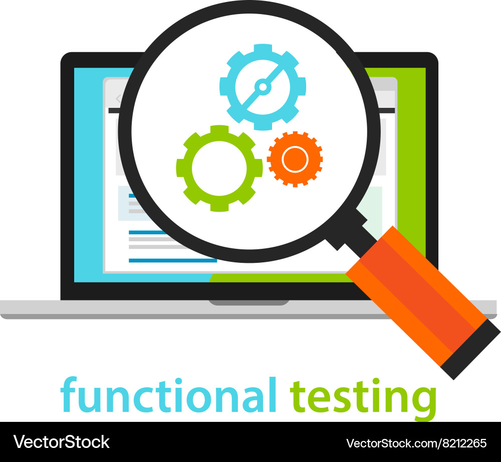 Functional Testing Software Development vector image