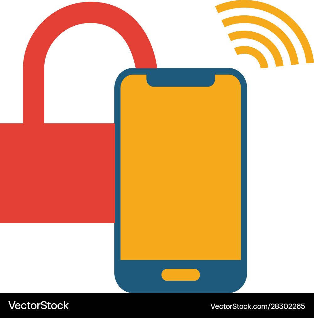 Smart lock icon simple element from devices Smart lock icon simple element from devices vector image