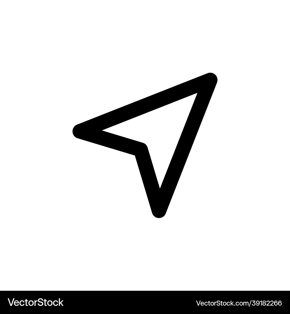Arrow pointer simple web or mobile interface Arrow pointer simple web or mobile interface vector image
