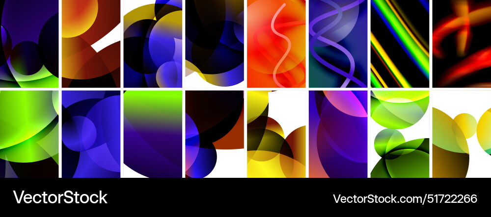 Collection of abstract background with waves Collection of abstract background with waves vector image
