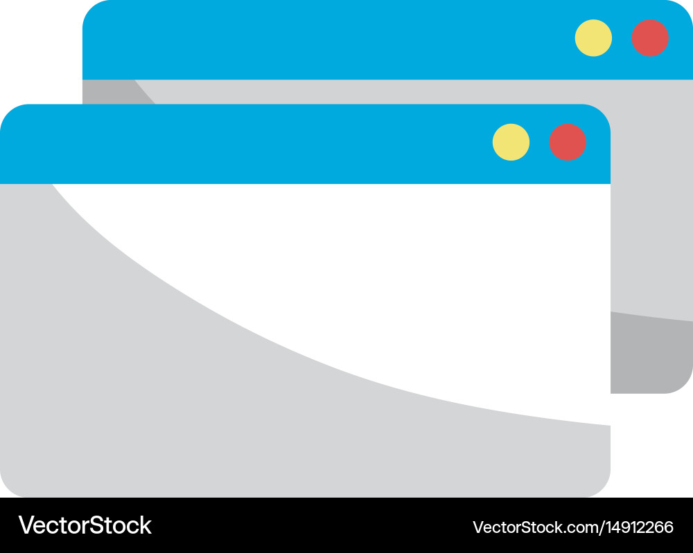 Digital windows website data information Vector Image
