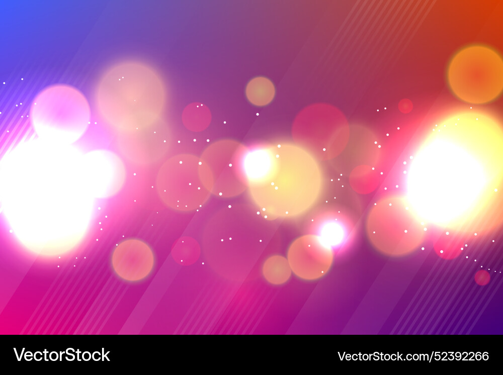 Gradient background in bokeh style vector image