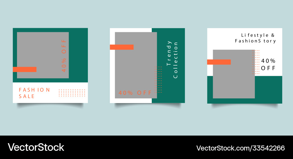 Mode Social Media Feed Post Promotion Design Mode Social Media Feed Post Promotion Design vektorbild