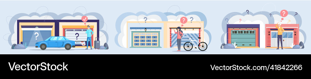 People looking for place with automatically People looking for place with automatically vector image