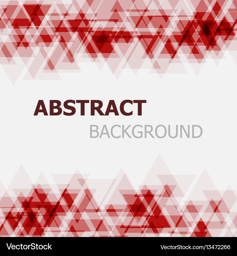 Red Triangle Overlap Abstract Background vector image