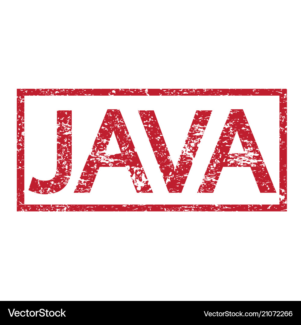 Stamp text java Stamp text java Vector Image
