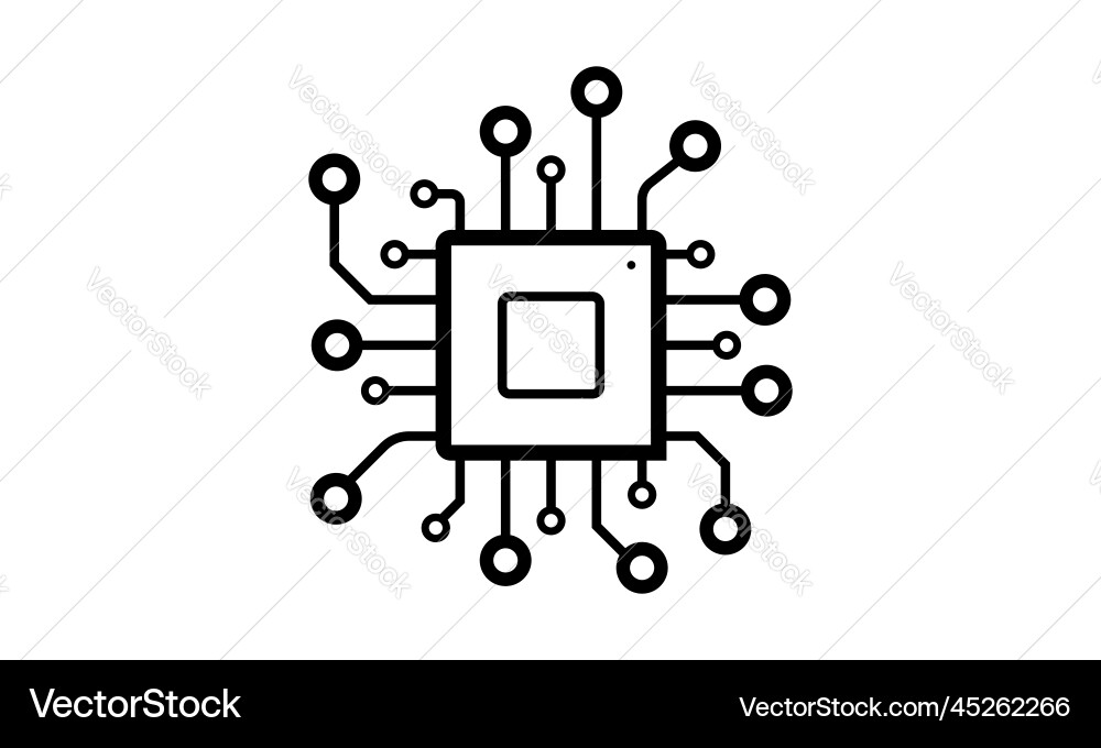 Technology digital system data analytic Technology digital system data analytic vector image