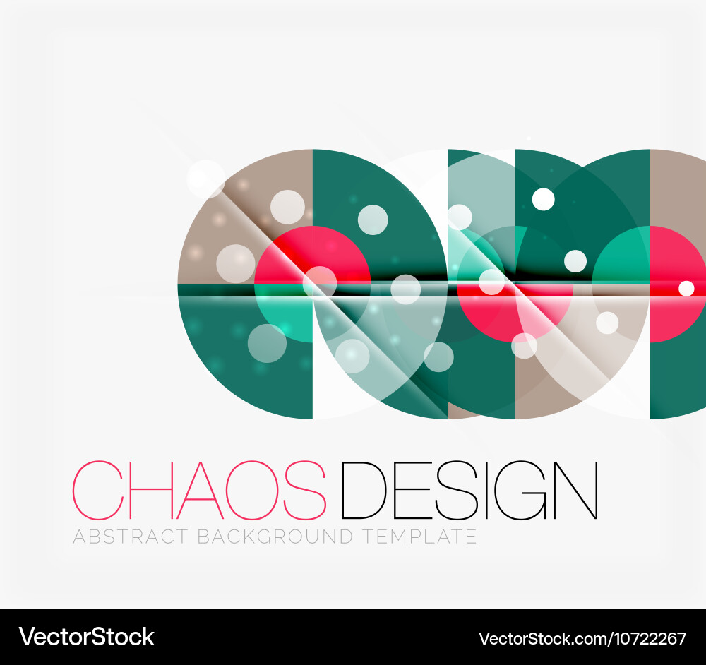 Abstract background with round shapes Vector Image