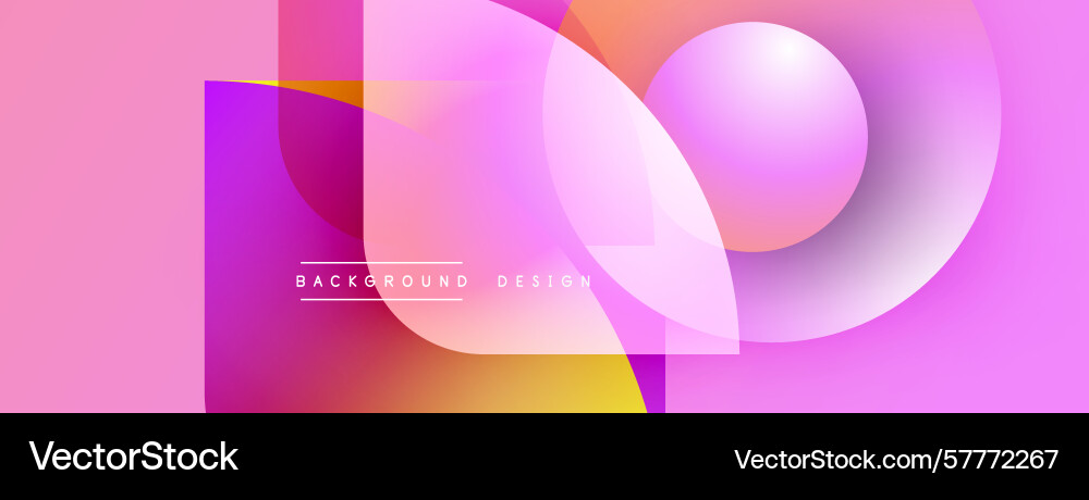 Abstract pink background overlapping shapes Vector Image