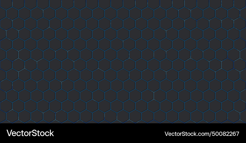 Abstract seamless futuristic simple hexagonal Vector Image