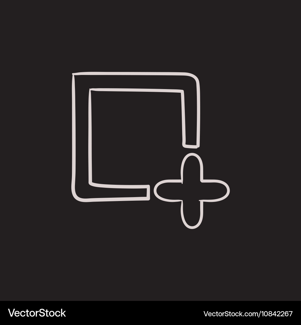 Add file sketch icon Vector Image