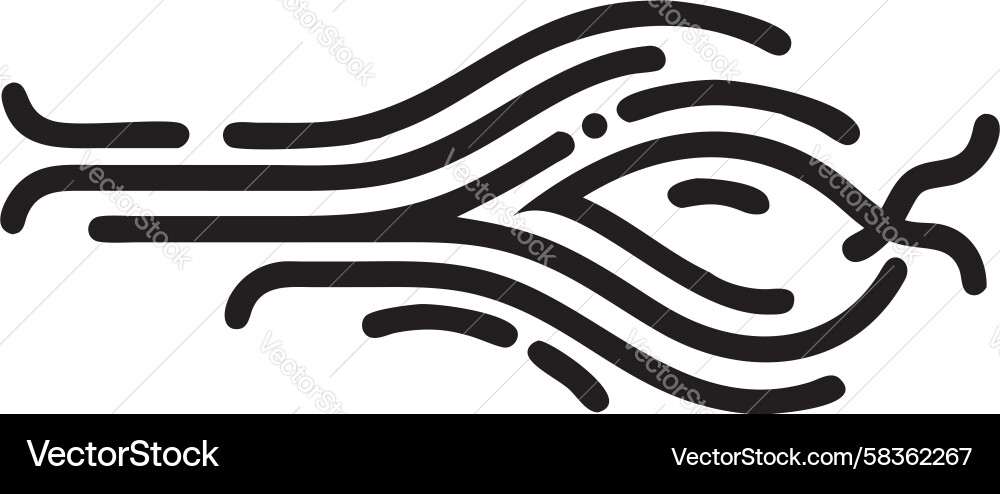 Curved Parallel Lines - Abstract Pattern Vector Image
