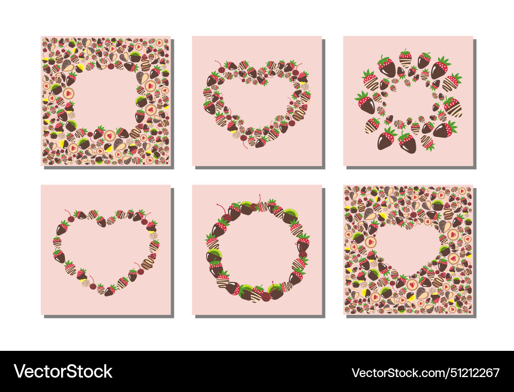 Cute lovely cards for birthday Cute lovely cards for birthday vector image