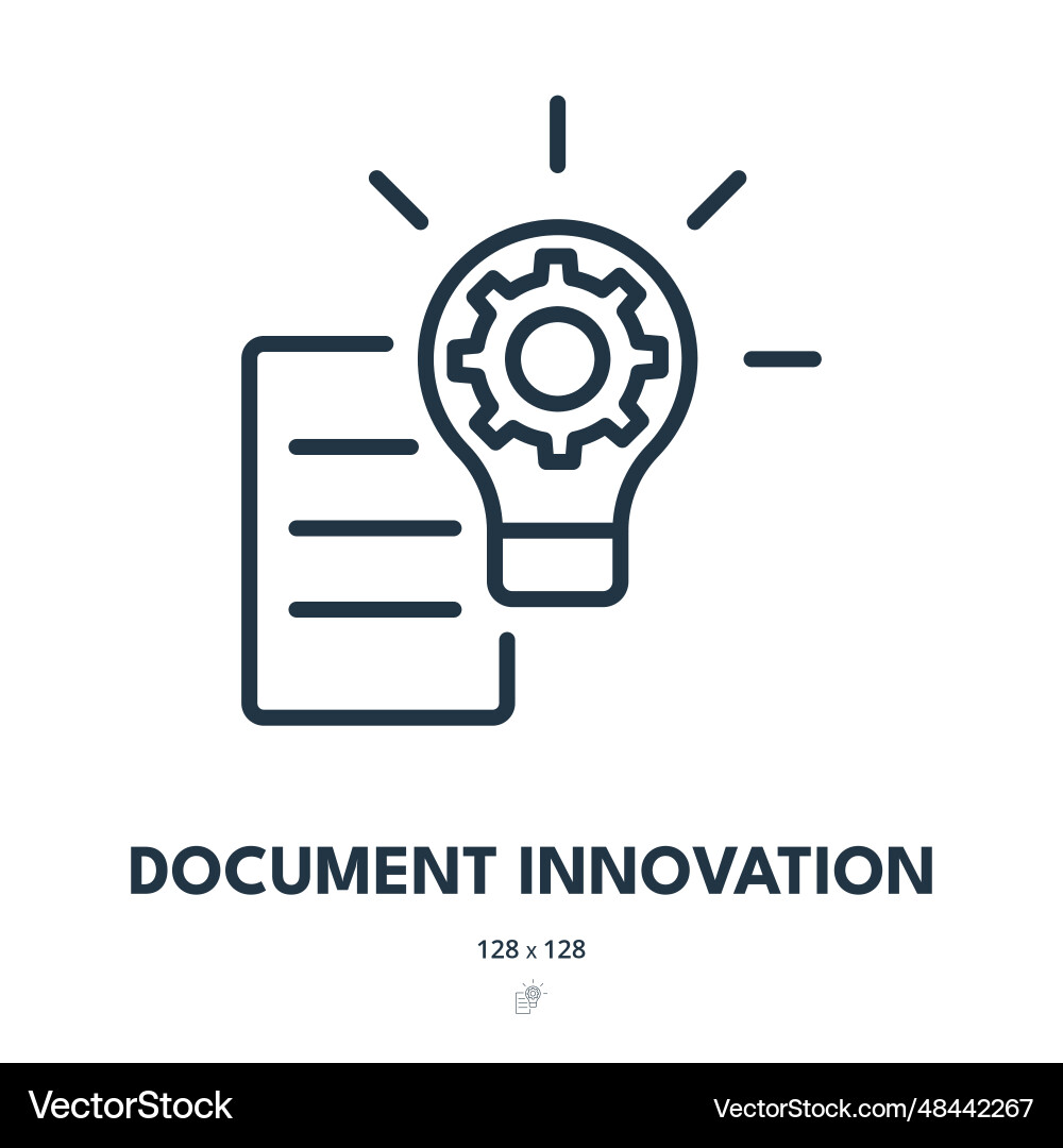 Document innovation icon file page data Document innovation icon file page data vector image
