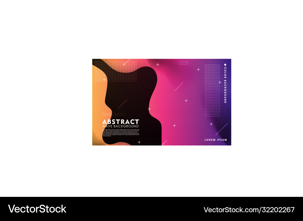 Dynamic wave background modern gradient color Dynamic wave background modern gradient color vector image