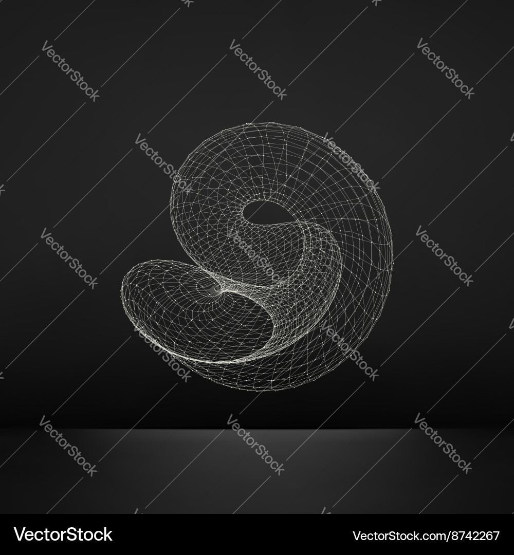 Lattice geometric polygonal element connection vector image