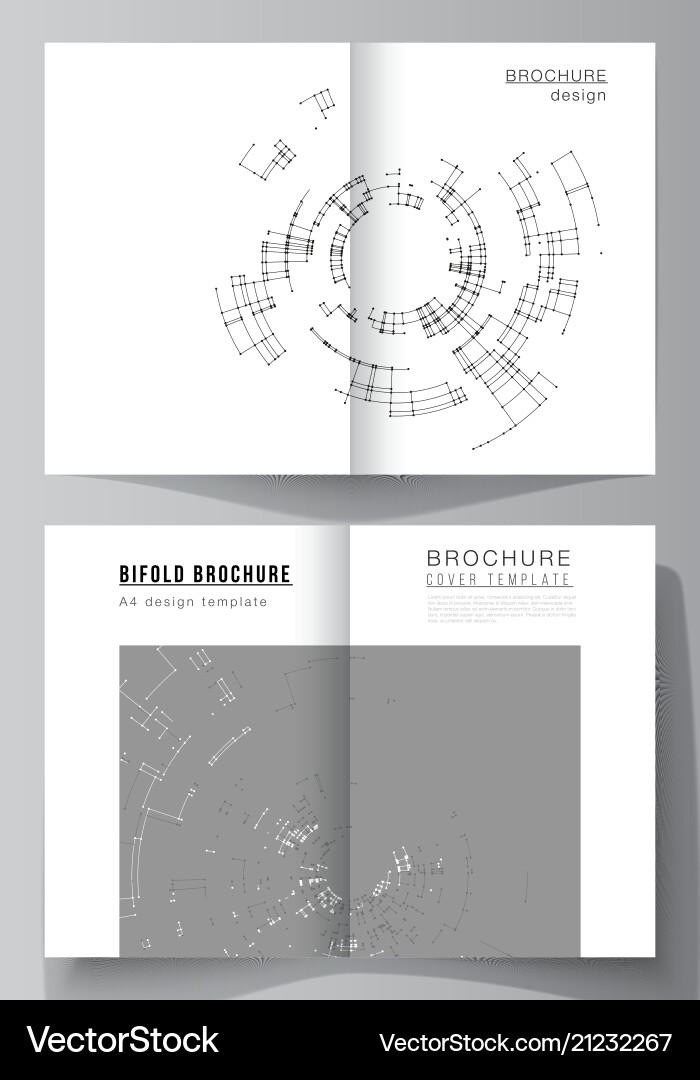 Layout of two a4 format cover mockups Layout of two a4 format cover mockups vector image