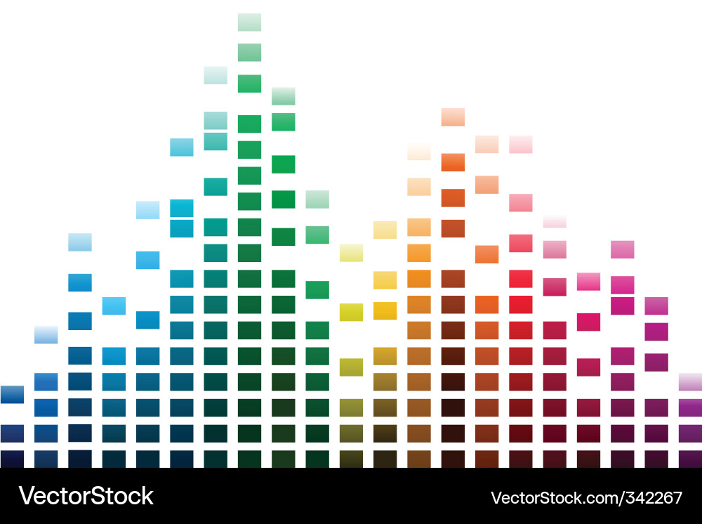 Sound Wave Patterns vector image