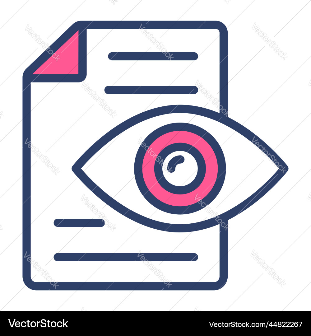 Visible icon user interface as a simple sign vector image