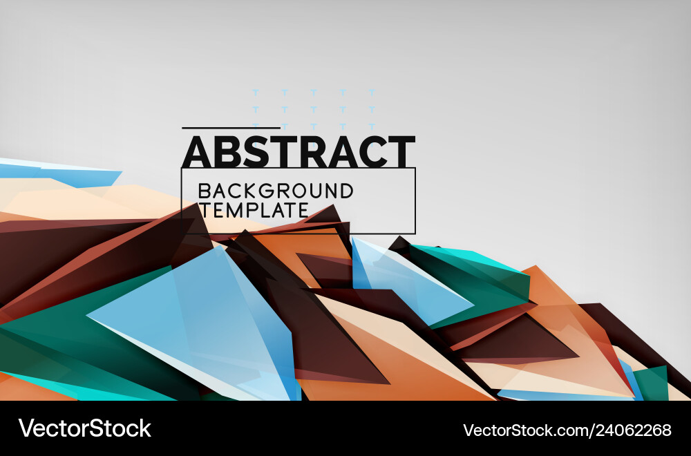 3d geometric triangular shapes abstract background 3d geometric triangular shapes abstract background Vector Image