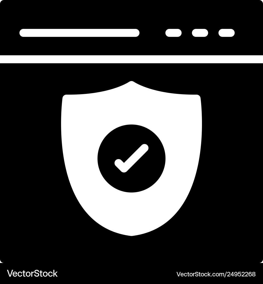 Browser security Vector Image