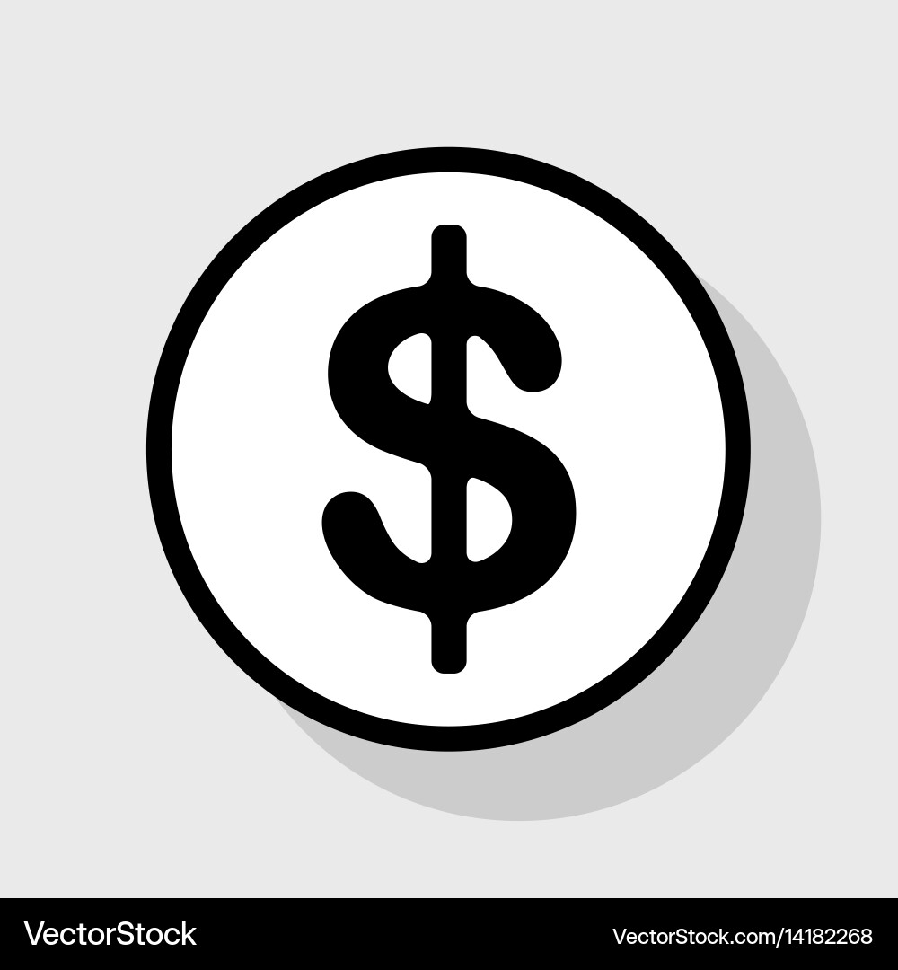 Dollar Sign Icon - USD Currency Symbol – Royalty-Free Vector | VectorStock, image size:1000x1080