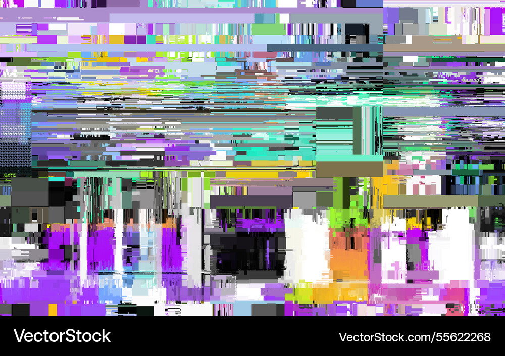 Image with imitation of grunge datamoshing Image with imitation of grunge datamoshing vector image