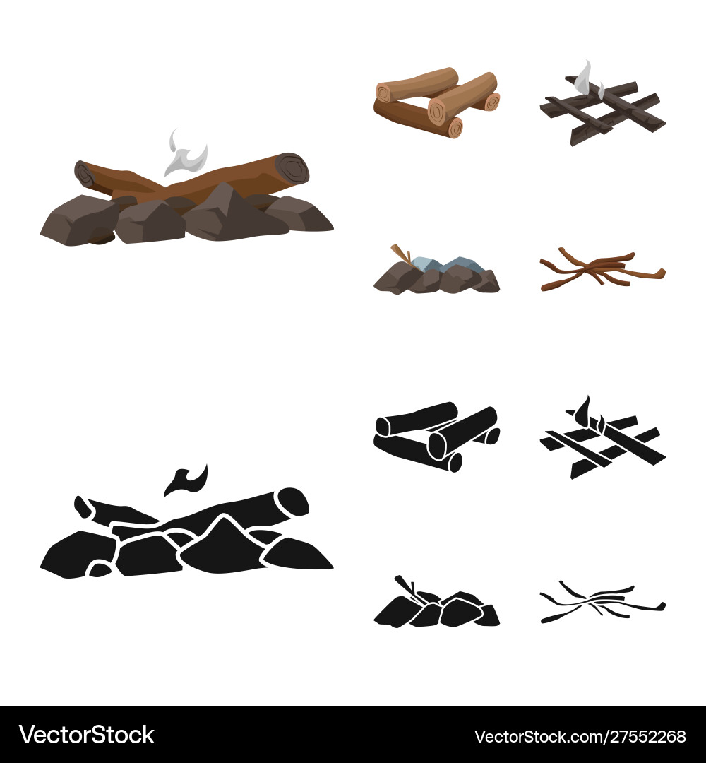 Isolated object material and logging symbol Isolated object material and logging symbol vector image