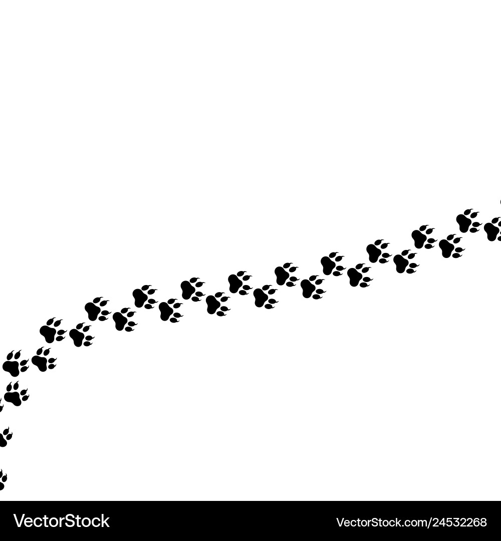 Paw logo or cat and dog animal pet Paw logo or cat and dog animal pet vector image