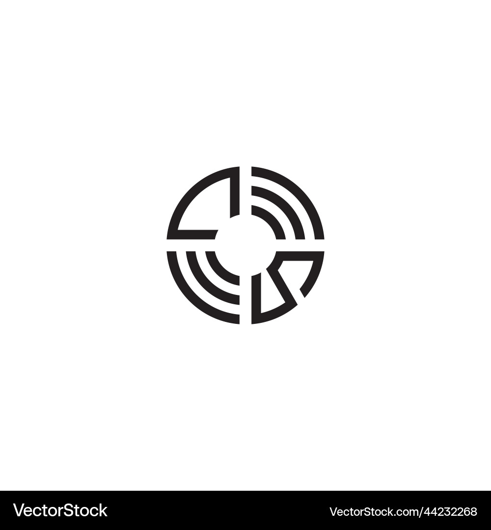 Sc circle line logo initial concept with high Sc circle line logo initial concept with high vector image