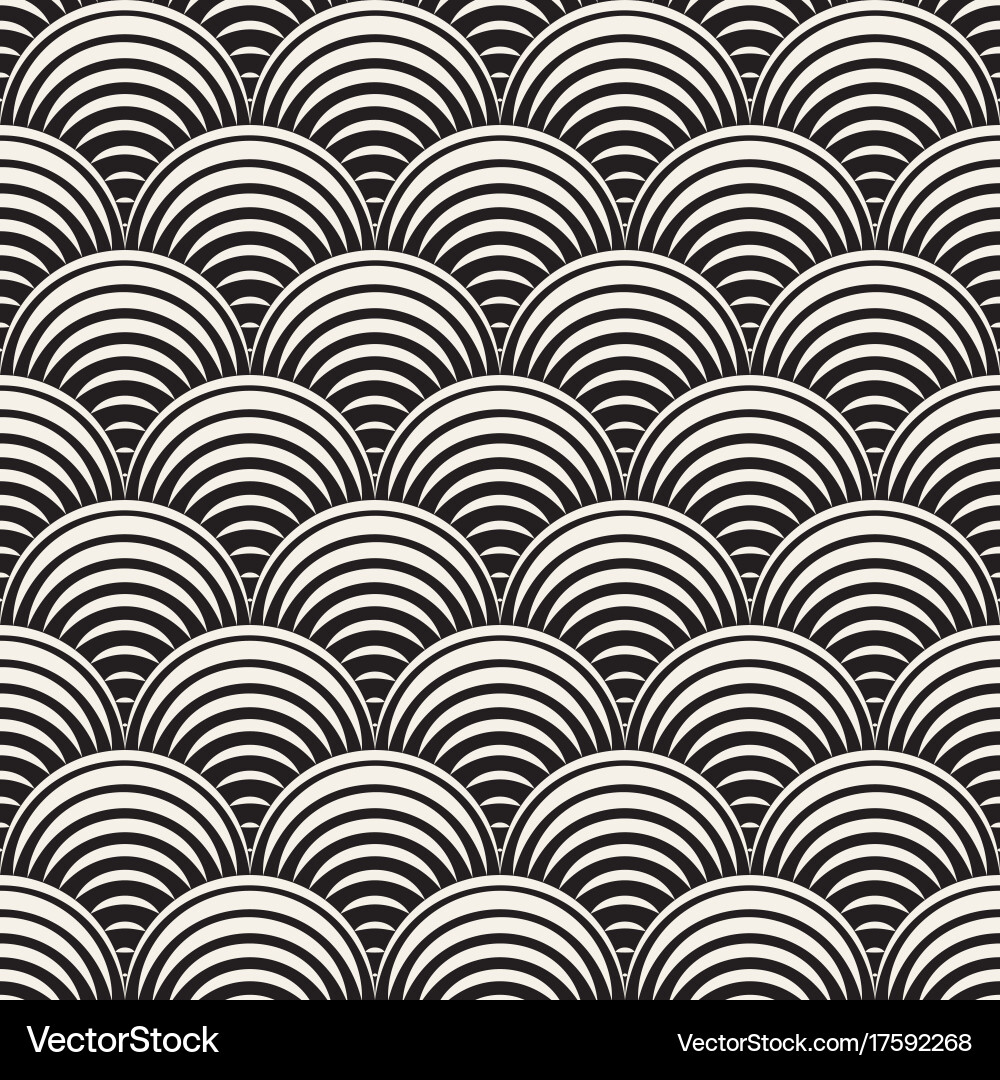 Seamless rounded lines pattern abstract Vector Image
