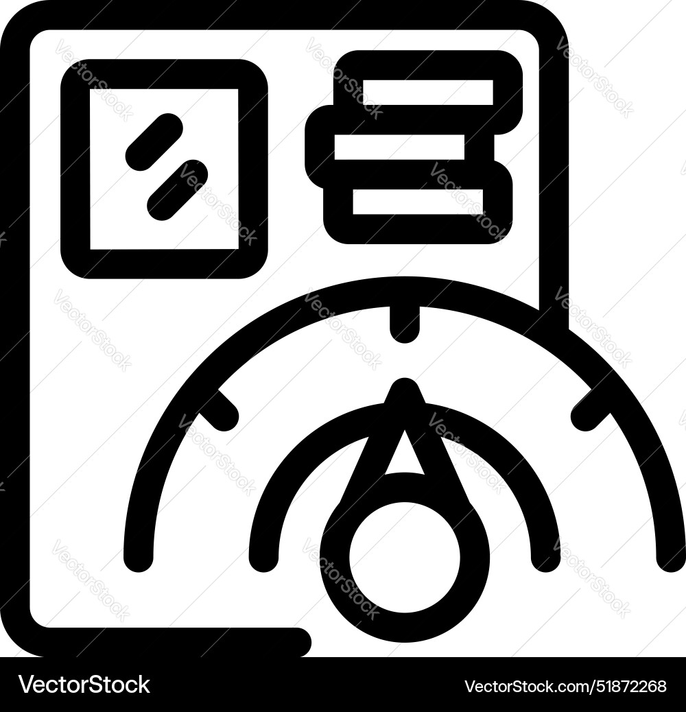 Server room monitoring system showing cpu load Server room monitoring system showing cpu load vector image
