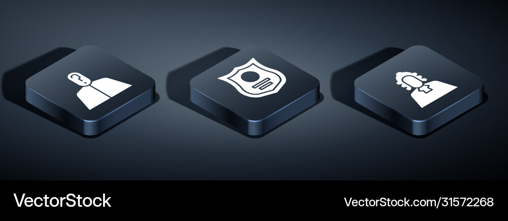 Set isometric anonymous with question mark judge Set isometric anonymous with question mark judge Vector Image