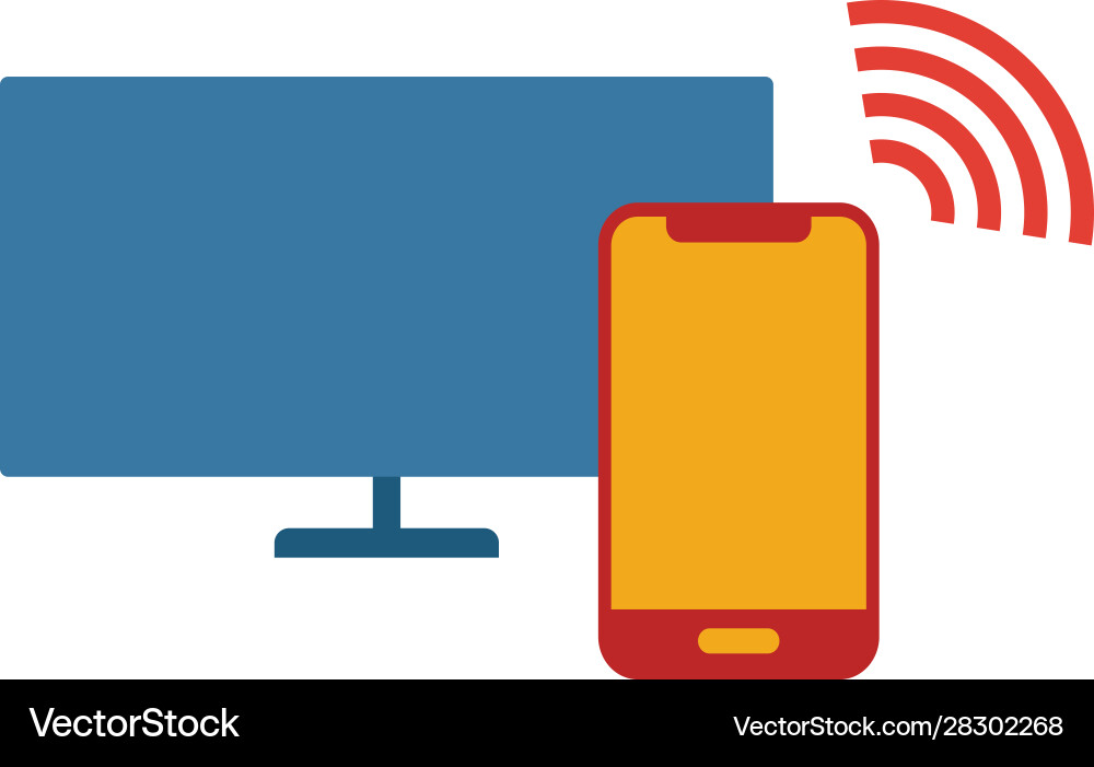 Smart tv icon simple element from devices Smart tv icon simple element from devices vector image