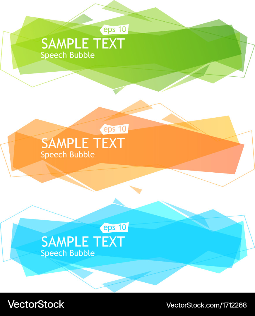 Speech templates for text vector image