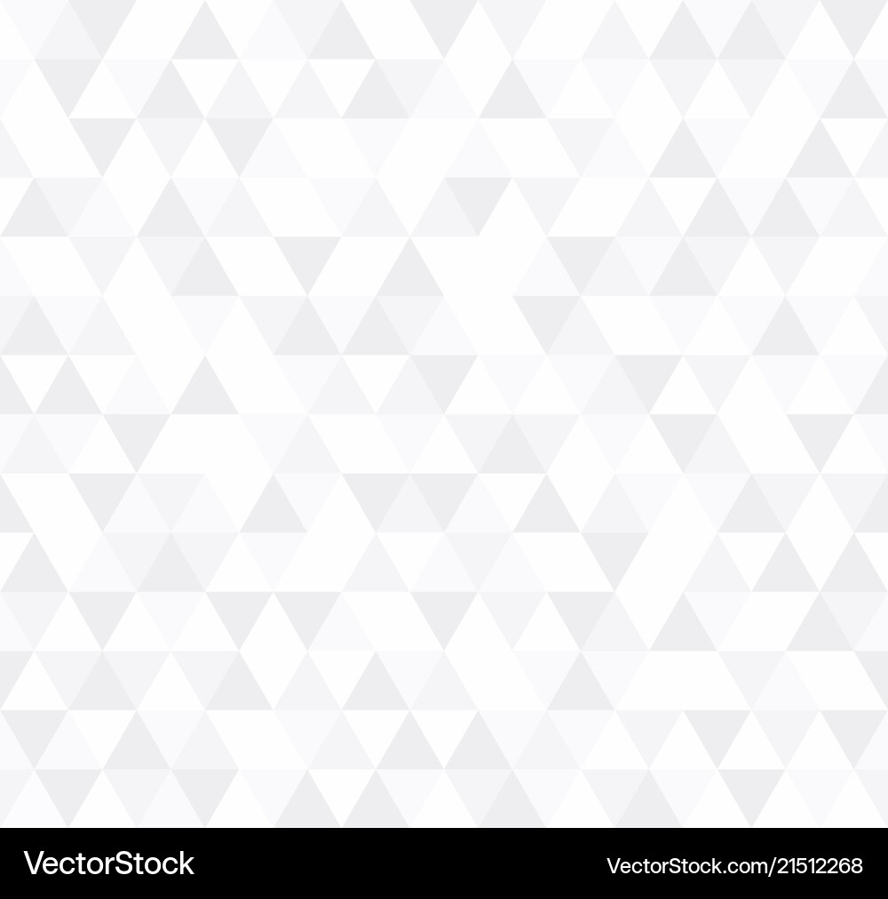 White Triangular Mosaic Pattern vector image