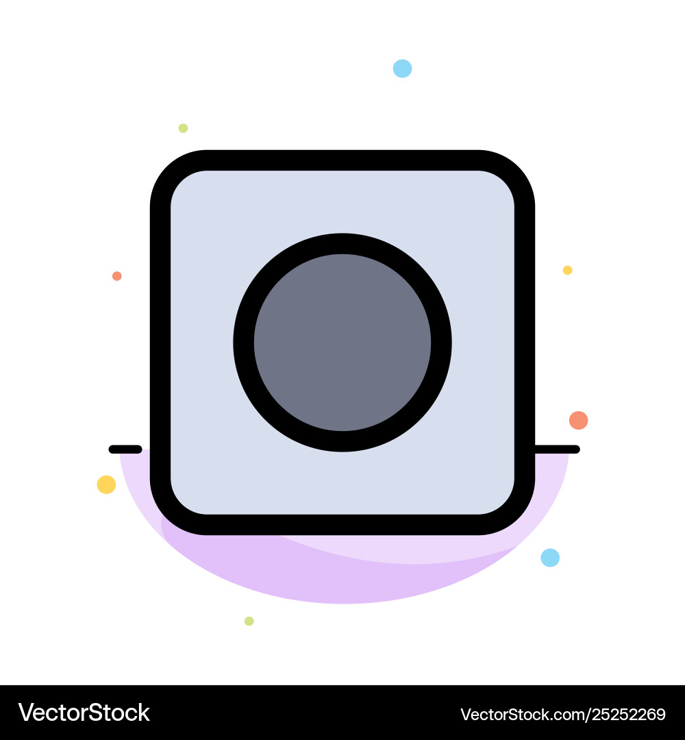App browser maximize abstract flat color icon App browser maximize abstract flat color icon vector image