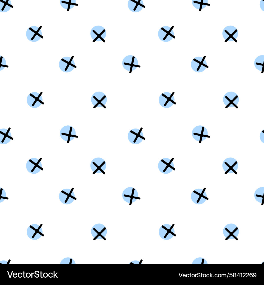 Cross Pattern Background Vector Image