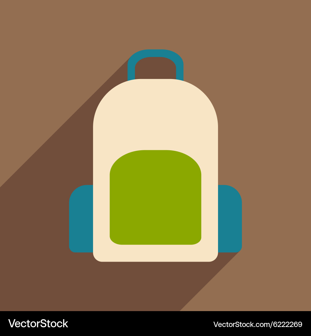 Flat with shadow icon and mobile application vector image