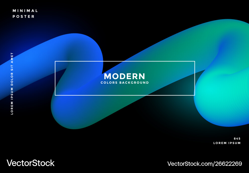 Glowing neon 3d loop wave background vector image